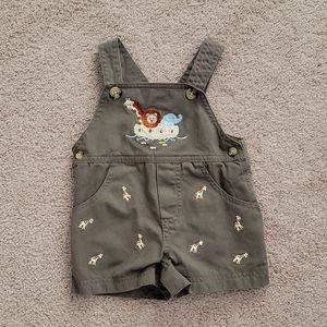 Infant Animal Overall Shorts